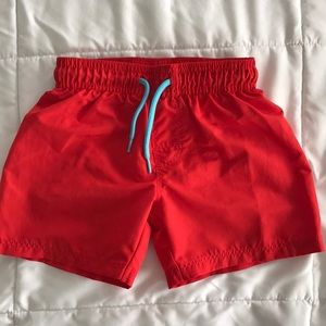 Toddler boys H&M red swim trunks, size 1.5-2Y (2T)
